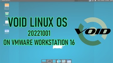 How to install Void 20221001 xfce on VMware Workstation 16