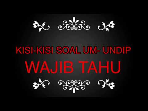 Kisi Kisi Um Undip 2021 Wajib Tahu Youtube