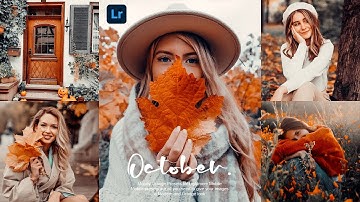 October (Moody Dark Orange) - Lightroom Mobile Preset Free DNG & XMP | Autumn Preset | Fall Preset