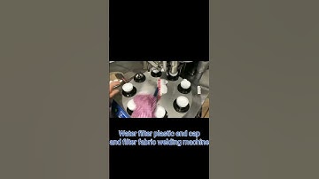 Water filter plastic end cap and filter fabric welding machine