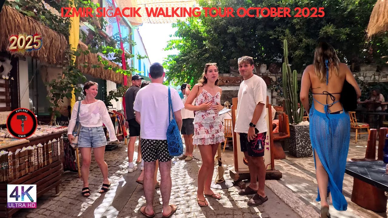 Sığacık Seferihisar Walking Tour: Exploring Popular Coastal Town (2025) - 4K