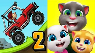 Hill Climb Racing 2 vs My Talking Tom Friends screenshot 4