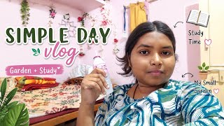 Simple Day in My Life 🌿 | Garden Time + Study Vlog 📚