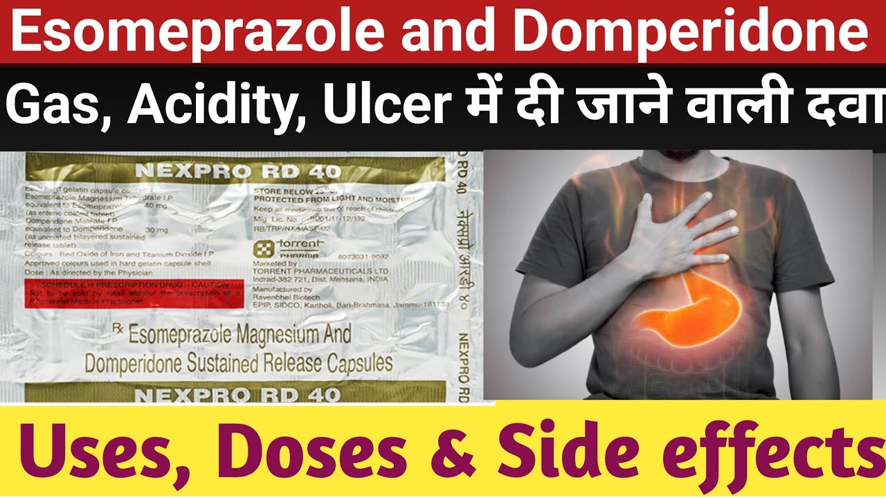 Esomeprazole 20 mg | Esomeprazole Capsule | Neksium Capsule uses, side effects, doses