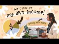 How Much Money I Make As An Artist - Passive and Active Online Art Income