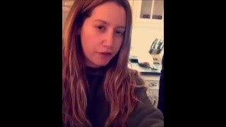 Ashley Tisdale  Snapchat Yum with friends and Hellcats cast