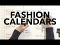 Fashion calendars and timelines