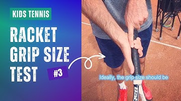 How to Choose the Racket Grip Size (Kids Tennis Coaching)