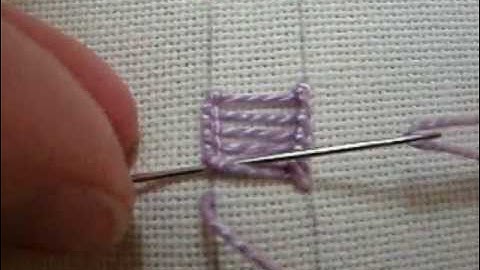 Ladder Stitch for Hand Embroidery