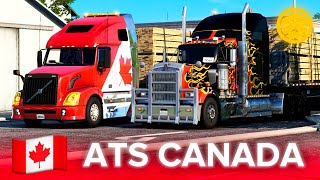 Мод На Канаду В Ats! 🇨🇦 | Конвой Promods Canada | American Truck Simulator Ft. @Fadr3N