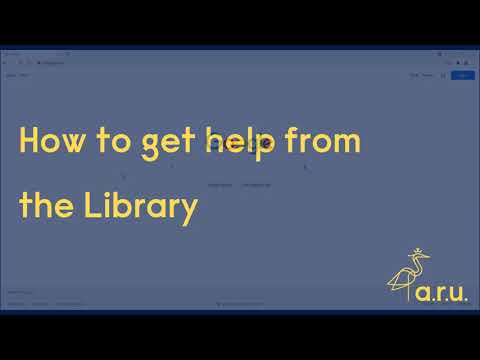 How to get help from the Library