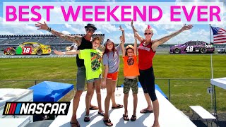 Time for the MAIN EVENT EPIC NASCAR road trip  Family Travel Vlog