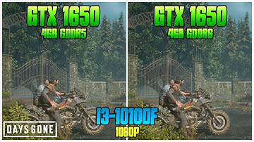 GTX 1650 gddr5 vs GTX 1650 gddr6 (with i3-10100F) | Days Gone
