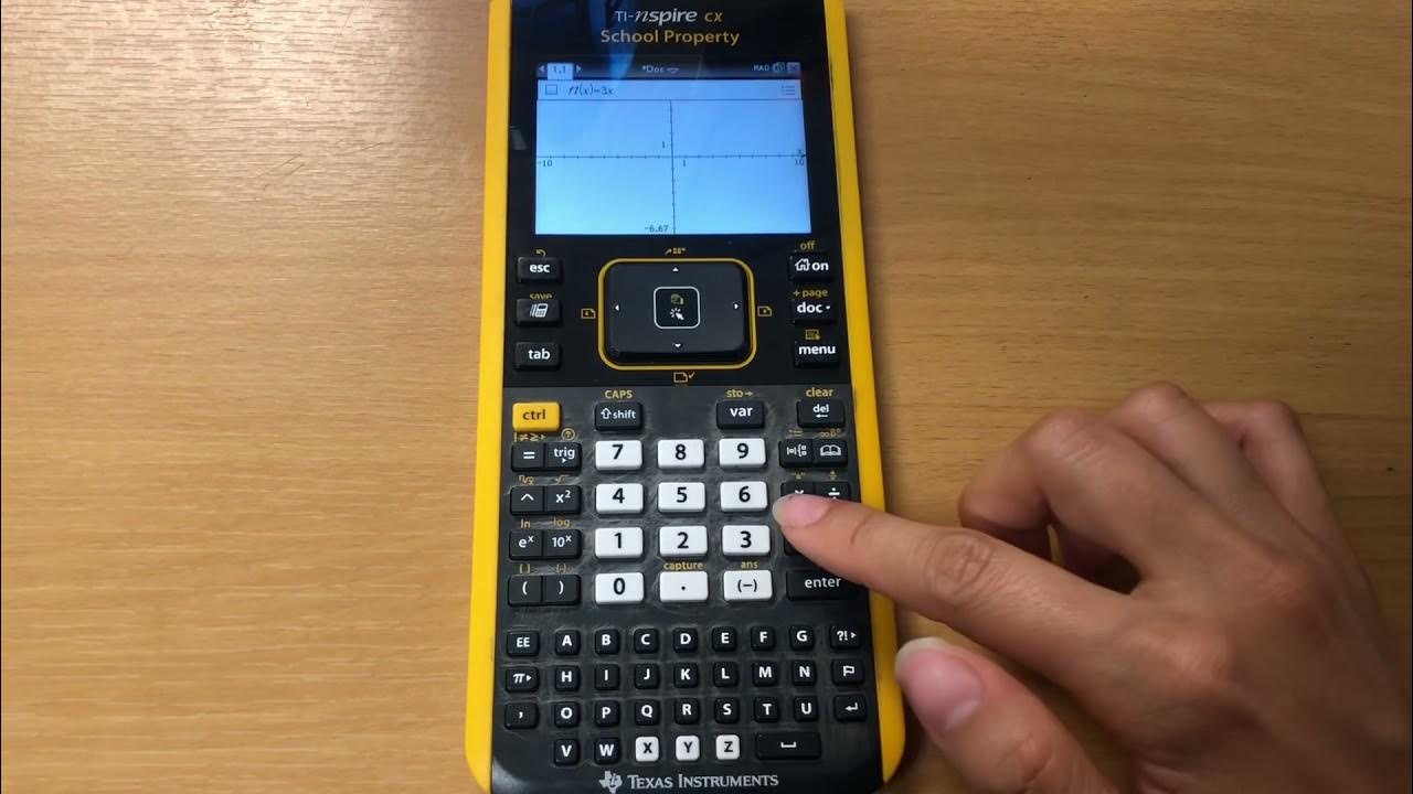 TI INSPIRE calculator Basics YouTube