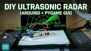 How to Make an Ultrasonic Radar Scanner (Arduino + Pygame GUI)