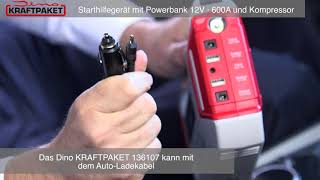 Starthilfegerät mit Powerbank 12V · 1500A - Dino KRAFTPAKET