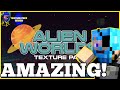 Daz Man Reviews Alien Worlds Texture Pack In Minecraft Bedrock! THROWBACK THURSDAYS! Review