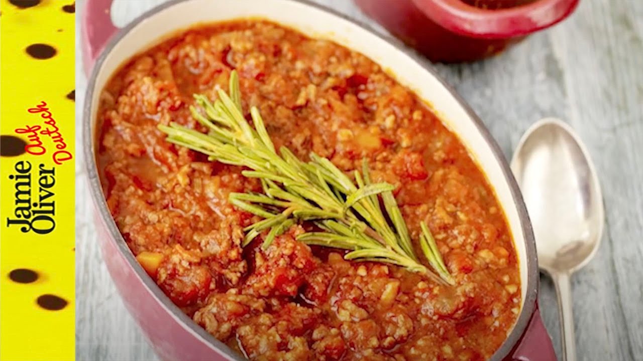 Einfaches BologneseRezept Jamie Oliver auf Deutsch YouTube