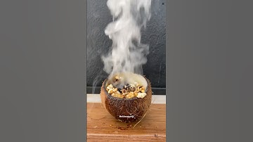 1000° Coconut popcorn  #oddlysatisfying  #food  #experiment