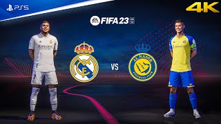 FIFA 23 - Real Madrid vs Al Nassr Ft. Mbappe, Bellingham, Ronaldo, Full Match | PS5™ Gameplay [4K60]