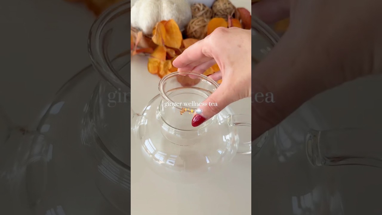 Immunity & Digestion Support ☕️ Soothing Ginger Tea for Fall 🍁 