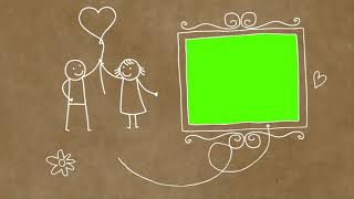 The Best green screen Valentines Day Love Wedding template  footage chroma key