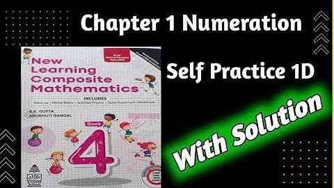 Class 4 Maths|New learning Composite Mathematics Class 4| Self Practice 1D by hpsgurugram|NLCM|