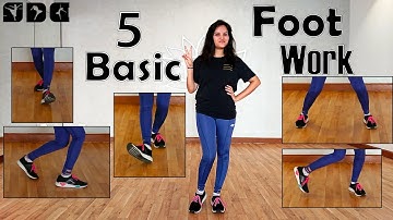 5 Easy and Basic Footwork - Dance Steps | Easy dance steps for beginners | Shipra