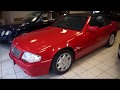 1992(J) MERCEDES 500SL V8 R129 AUTOMATIC CONVERTIBLE SIGNAL RED FOR SALE MERCLAND