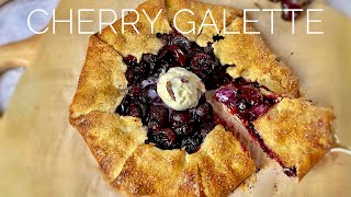 Cherry Galette🍒 The best summer galette you&#39;ve even had 💯 樱桃派｜阿屋厨房 Awoo Kitchen