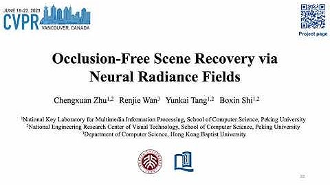 CVPR23 - Occlusion-Free Scene Recovery via Neural Radiance Fields
