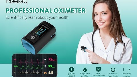 Hesley Pulse Oximeter Fingertip, Oxygen Saturation Monitor with Plethysmograph and Perfusion Index