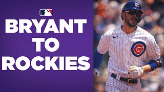 KRIS BRYANT SIGNS WITH ROCKIES!! (AllStar 3B's career highlights with Cubs, Giants)