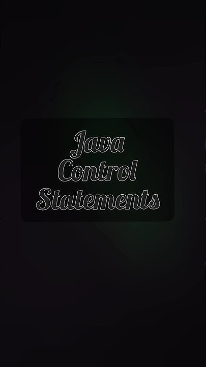 Java Control statements | control flow in Java | Java interview ...