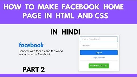 #codewithmehnaz| Design Facebook like page using html and css - tutorial (Part 2)