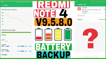 Redmi Note 4 V9.5.8.0 BATTERY Performance , HEATING ISSUE , Screen ON Time ???