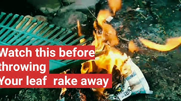 How to fix a broken plastic  leaf rake -  diy project