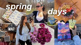 SPRING DAYS IN MY LIFE: solo days, retail therapy, reading outside, sunday reset &amp; spring vibes
