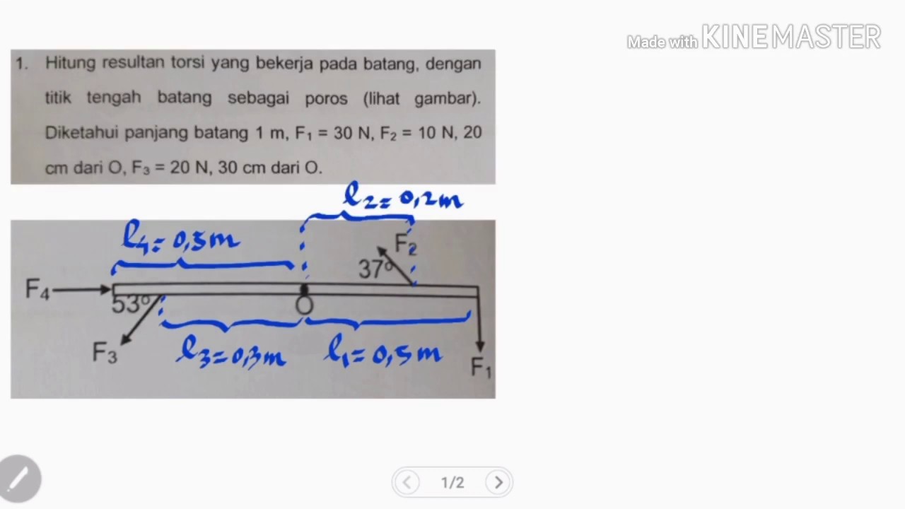 Contoh Soal Kesetimbangan Benda Tegar - Helmi Kediris