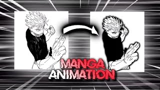 Manga Animation Tutorial On Smartphone | Basic Animation Tutorial #Jujutsukaisen #Mangaanimation