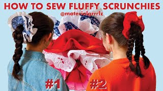 frilly scrunchie sewing tutorial | TWO easy ways to create good squish inspired scrunchies