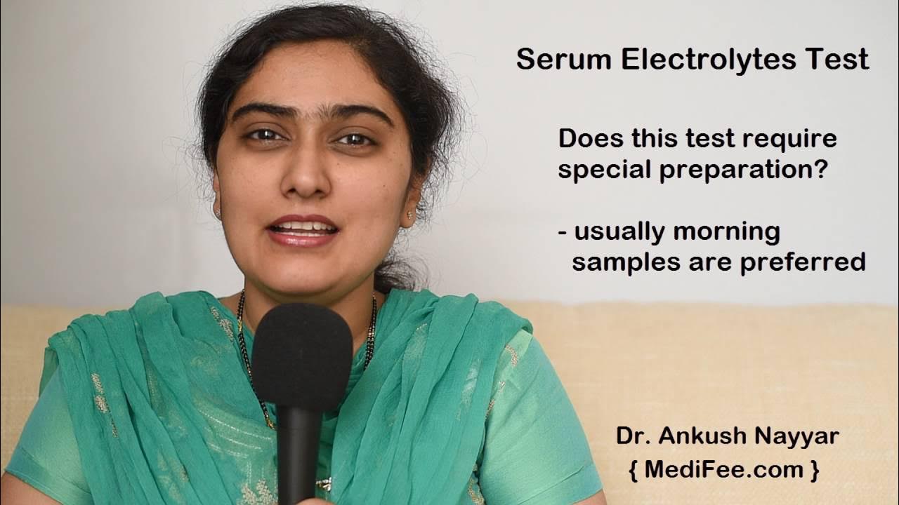Serum Electrolytes Blood Test YouTube