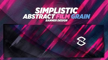 Photoshop Tutorial: Simplistic Abstract Film Grain Banner Design