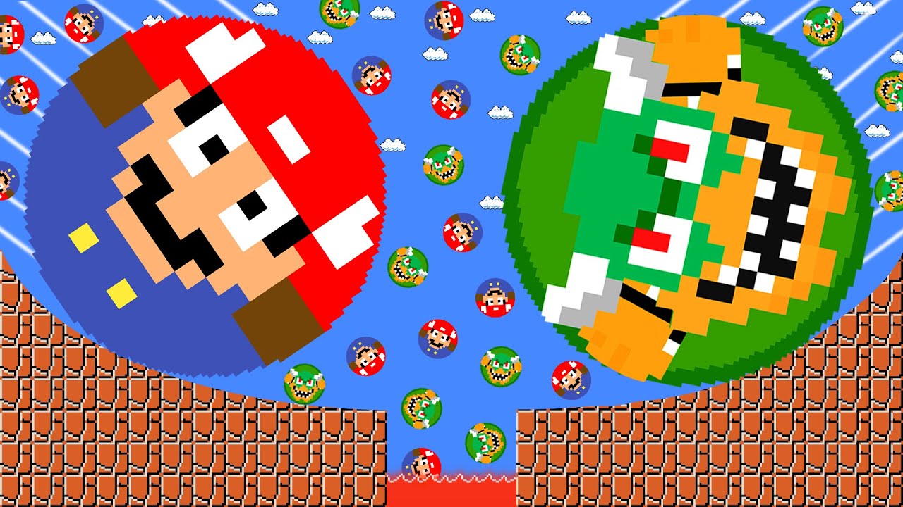 Mario Escape Bowser MARBLE RACE Zombie Calamity Game Animation YouTube