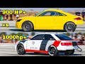 Audi TT RS 2.0 TFSI 900 hp+ vs Audi S2 1000 Hp+ - Audi Battle Drag Race Arad 2019