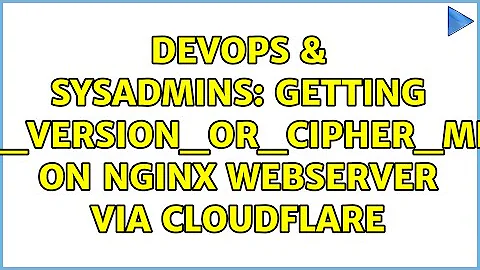 DevOps & SysAdmins: Getting ERR_SSL_VERSION_OR_CIPHER_MISMATCH on nginx webserver via cloudflare