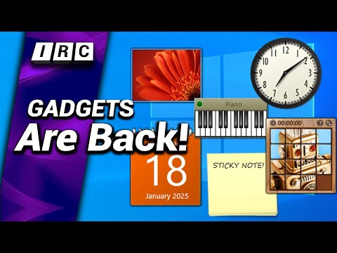 Windows 7 Sidebar in Windows 10 - 8GadgetsPack