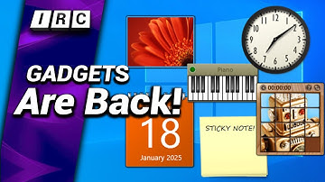 Windows 7 Sidebar in Windows 10 - 8GadgetsPack