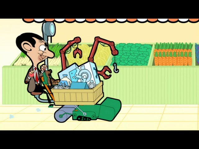 Mr Beans Super Trolley! | Mr Bean Animated Season 1 | Full Episodes | Mr Bean World class=