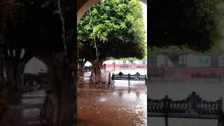 Jesús María, jalisco. con lluvia